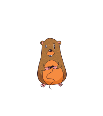 Hamster Gamer model verde de măr pe tricou