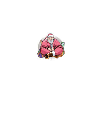 Santa Meditație model albastru închis pe tricou