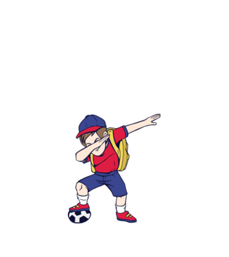 Școlar Fotbalist DAB model nisipiu pe tricou