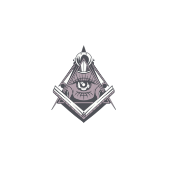 Masoni Illuminati model albastru deschis pe tricou