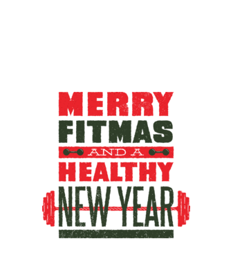 Merry Fitmas and a Healthy New Year tricou amuzant antrenament model alb pe tricou