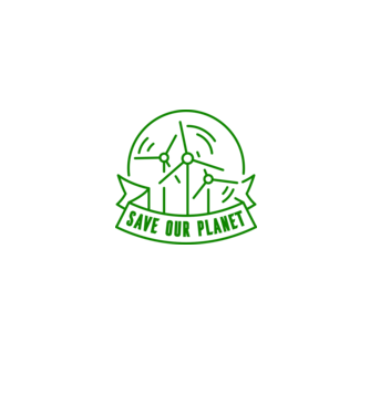 Save Our Planet - Ziua Pământului model gri pe tricou