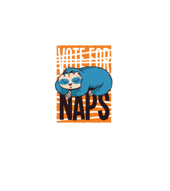 Votez pentru relaxare Leneș model negru pe tricou