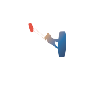 Kite Surfer model alb pe tricou