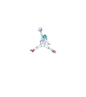 Air Astronaut tricou astronaut model roșu pe tricou