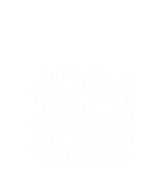 Beautiful day to leave me alone Negru model negru pe tricou