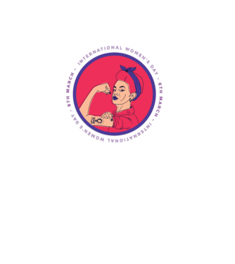 Ziua Internațională a Femeii 8 martie model mov pe tricou