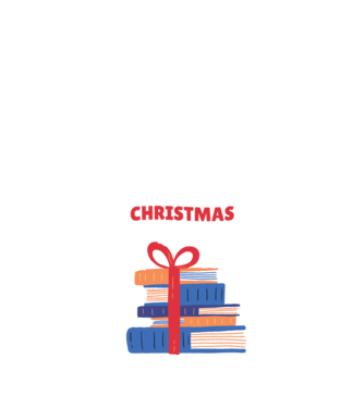 All I want for Christmas is Books tricou cu cărți model negru pe tricou