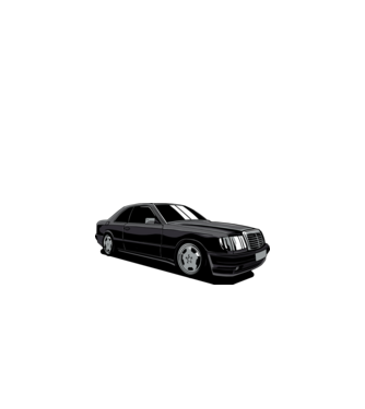 Mercedes model nisipiu pe tricou