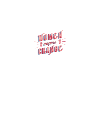 Women inspire change Ziua Femeii model alb pe tricou