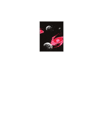 Cosmos Spațiu model negru pe tricou