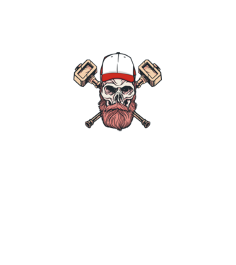 Craniu Viking model roz neon pe tricou