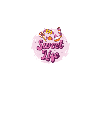 Sweet Life - Viață dulce model negru pe tricou
