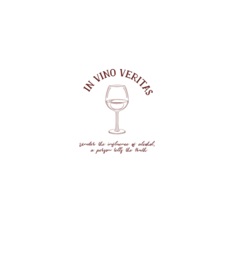 In Vino Veritas - Adevărul este în vin model gri pe tricou
