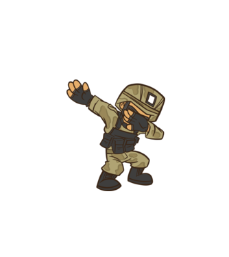 Soldat DAB model albastru închis pe tricou