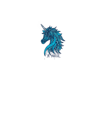 Unicorn magic model alb pe tricou