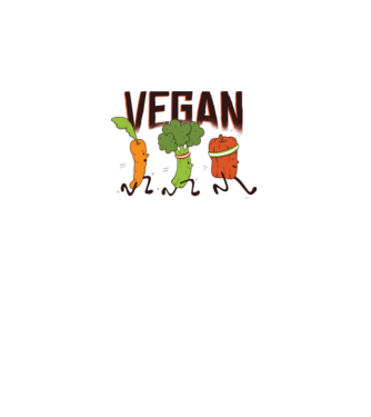 Legume vegan model alb pe tricou