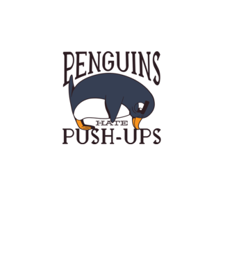 Pinguinii urăsc flotările model turcoaz pe tricou
