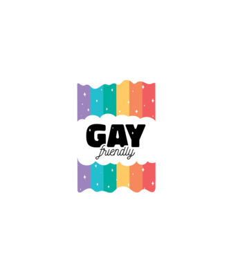 Gay friendly model albastru închis pe tricou