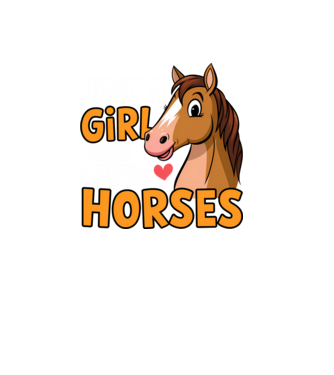 Just a girl who loves horses Negru model negru pe tricou