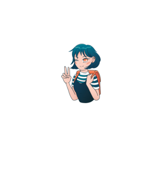 Anime fată model nisipiu pe tricou