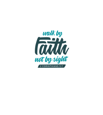 Walk by faith - Religie model gri pe tricou