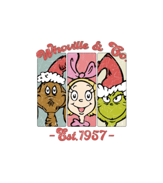 Whoville & Co. - Grinch model nisipiu pe tricou