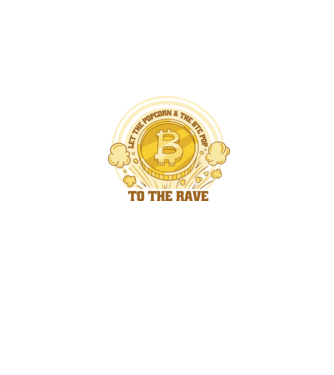 Bitcoin to the Rave model negru pe tricou
