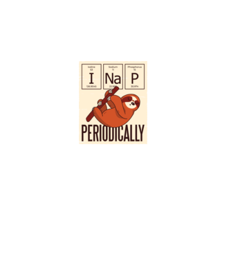 I NaP Periodic tricou leneș model negru pe tricou