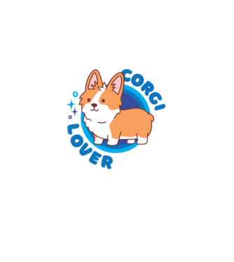 Corgi Lover model roz deschis pe tricou