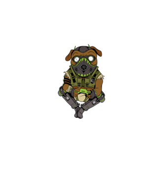 Mops Gamer model gri pe tricou