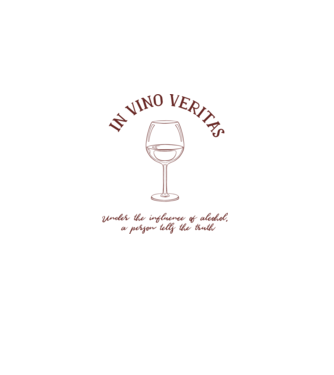 In Vino Veritas - Adevărul este în vin model alb pe tricou