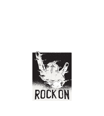 Rock On model nisipiu pe tricou