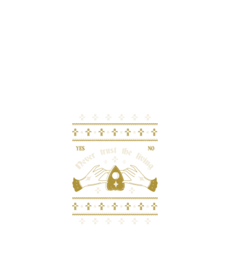 Ouija Motiv de Crăciun model negru pe tricou