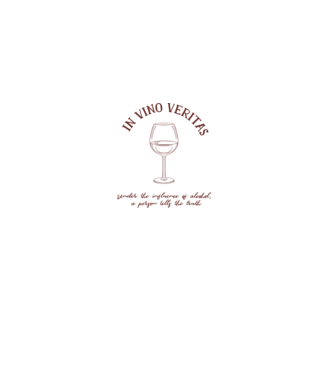 In Vino Veritas - Adevărul este în vin model alb pe tricou