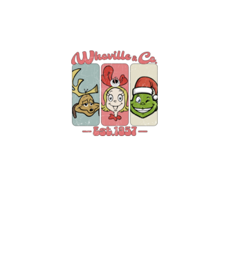 Whoville & Co - Grinch model alb pe tricou
