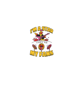 'I''m a Star, They''re my Fans' model alb pe tricou