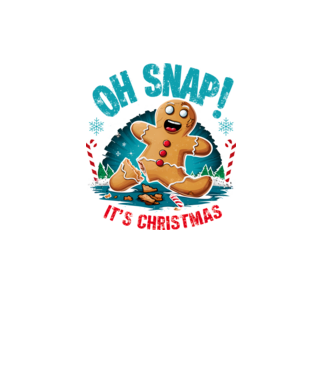 Oh snap! It's christmas Alb model alb pe tricou