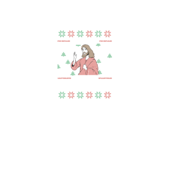 'Go Jesus, It''s Your Birthday Ugly Sweater' model negru pe tricou