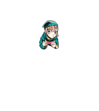 Anime fată Gamer model alb pe tricou