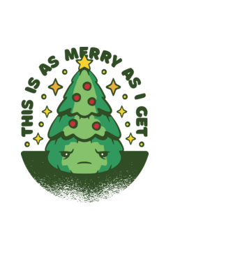 This is as merry as i get tricou Crăciun model albastru deschis pe tricou