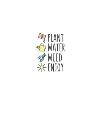 Plant Water Weed Enjoy model gri pe tricou