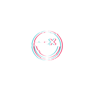 Smile glitch neon tiktok style model negru pe tricou