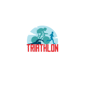 Triatlon Sport model albastru deschis pe tricou