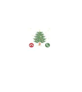 Christmas is calling model negru pe tricou