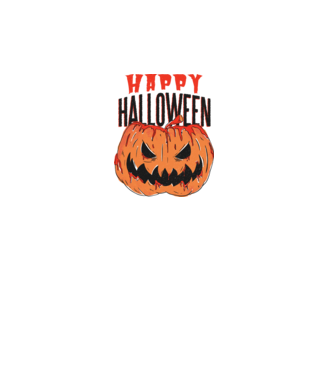 Happy Halloween Pumpkin model alb pe tricou