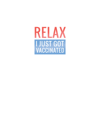 Fii calm, sunt vaccinat model negru pe tricou