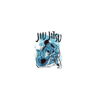 Jiu Jitsu model alb pe tricou