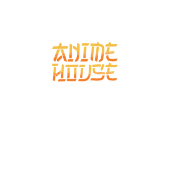 Anime House model negru pe tricou