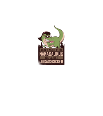 Mamasaurus tricou cu dinozaur model alb pe tricou